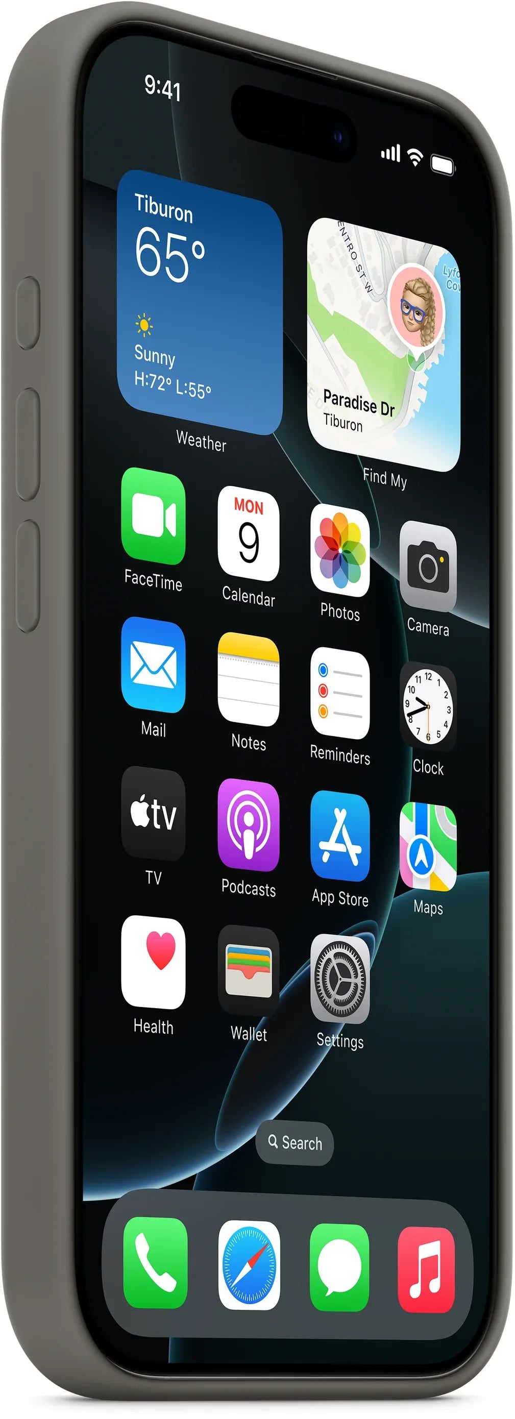 Apple Silicone Case With Magsafe Iphone 16 Pro Stone Grey - Essentify