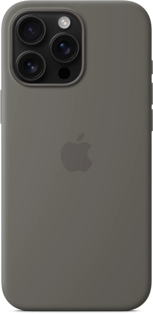 Apple Silicone Case With Magsafe Iphone 16 Pro Max Stone Grey - Essentify