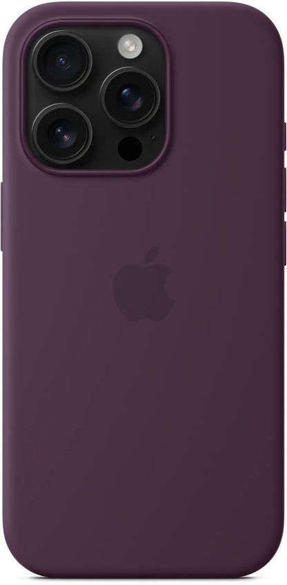 Apple Silicone Case With Magsafe Iphone 16 Pro Plum - Essentify