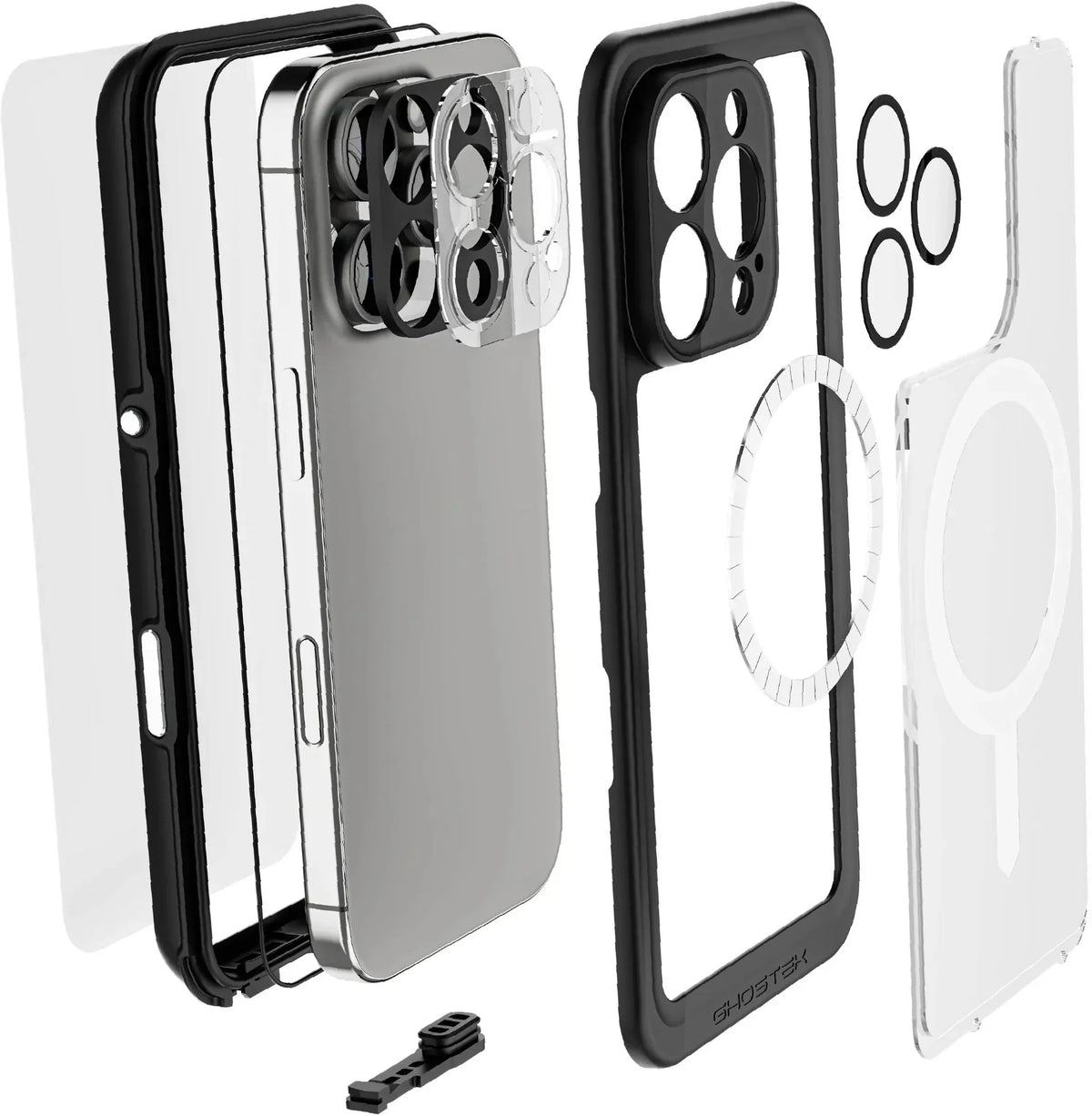 Ghostek Nautical Slim Waterproof Magsafe Case Apple Iphone 16 Pro Clear - Essentify