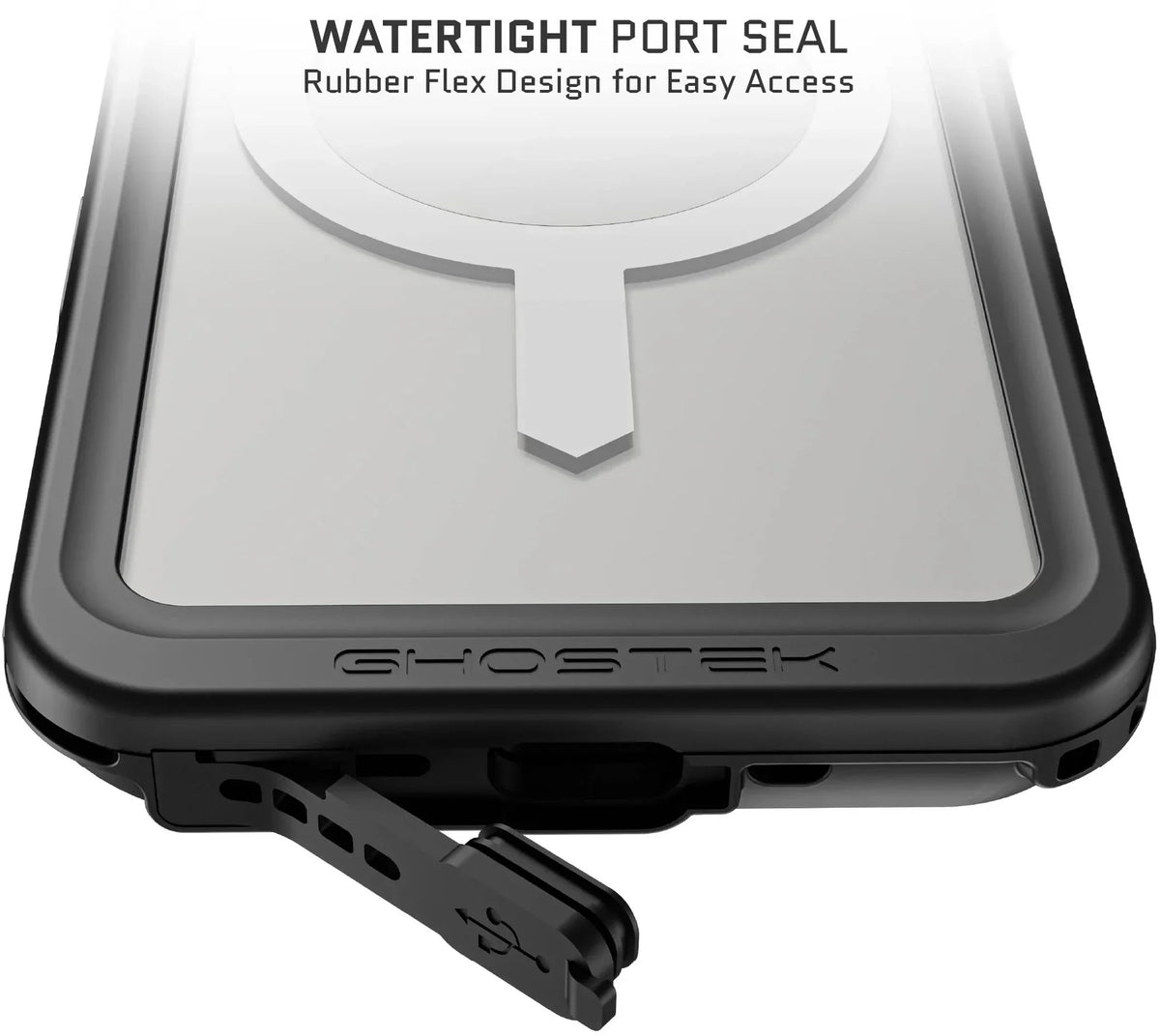 Ghostek Nautical Slim Waterproof Magsafe Case Apple Iphone 16 Pro Clear - Essentify