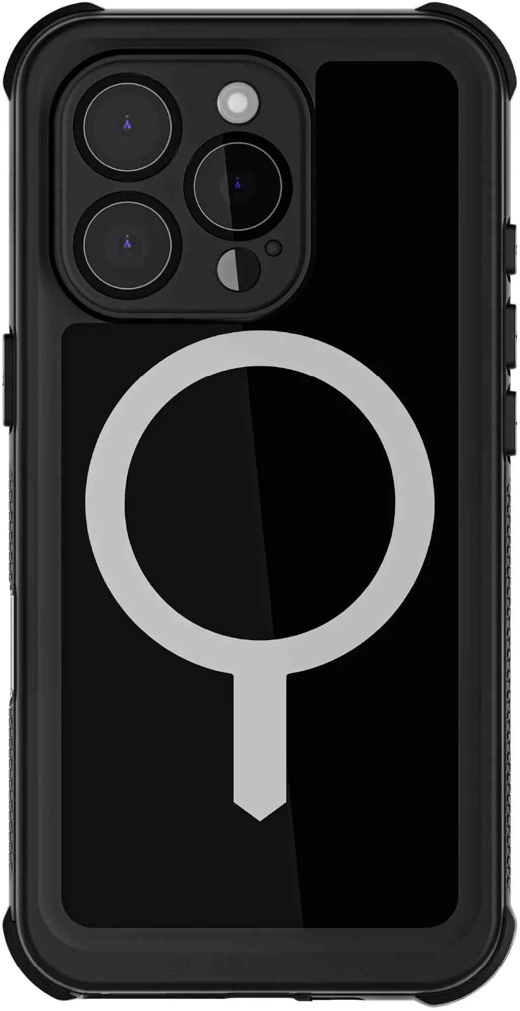 Ghostek Nautical Waterproof Magsafe Case + Belt Swivel Holster Apple Iphone 16 Pro Black - Essentify