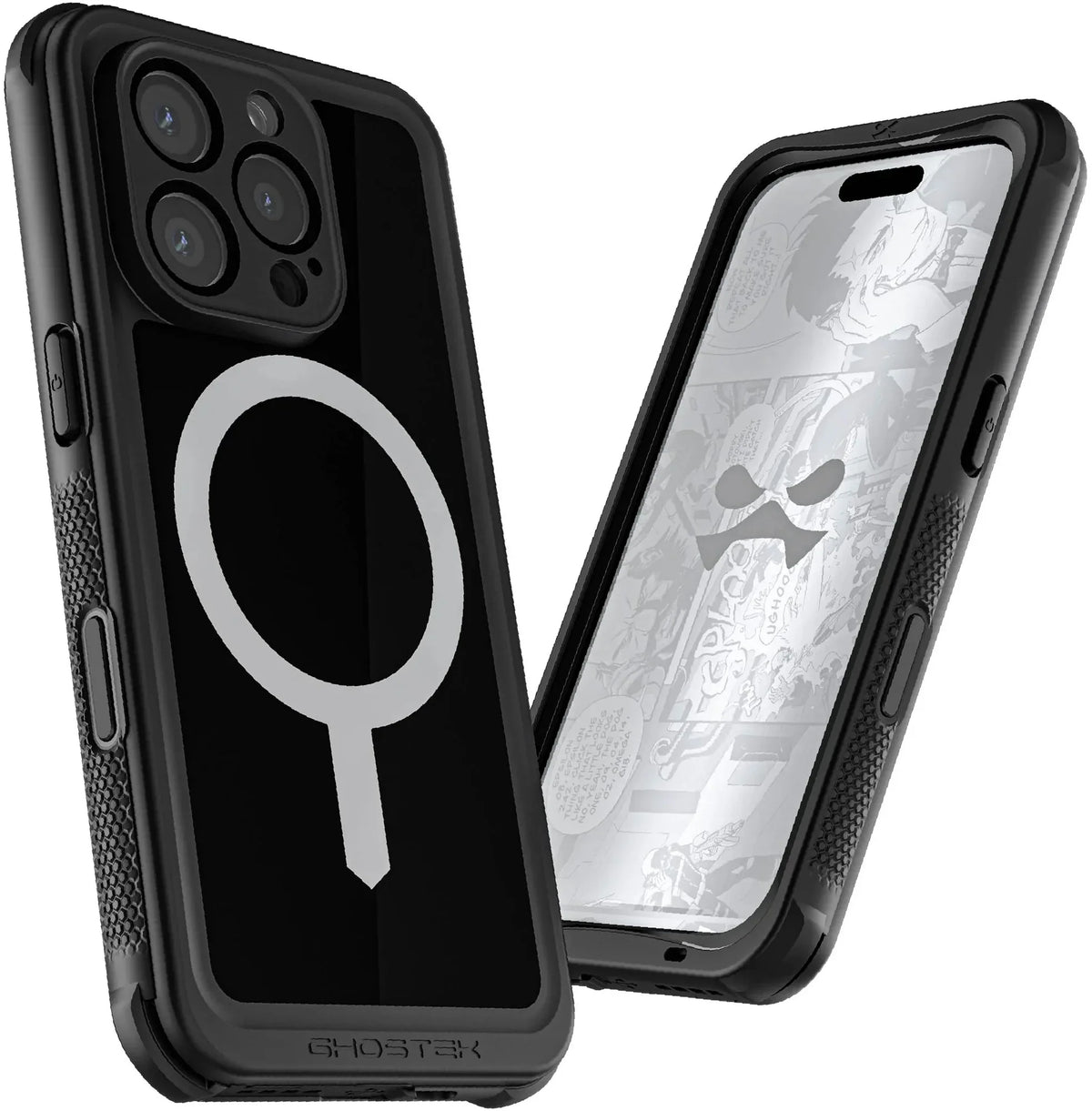 Ghostek Nautical Waterproof Magsafe Case + Belt Swivel Holster Apple Iphone 16 Pro Black - Essentify