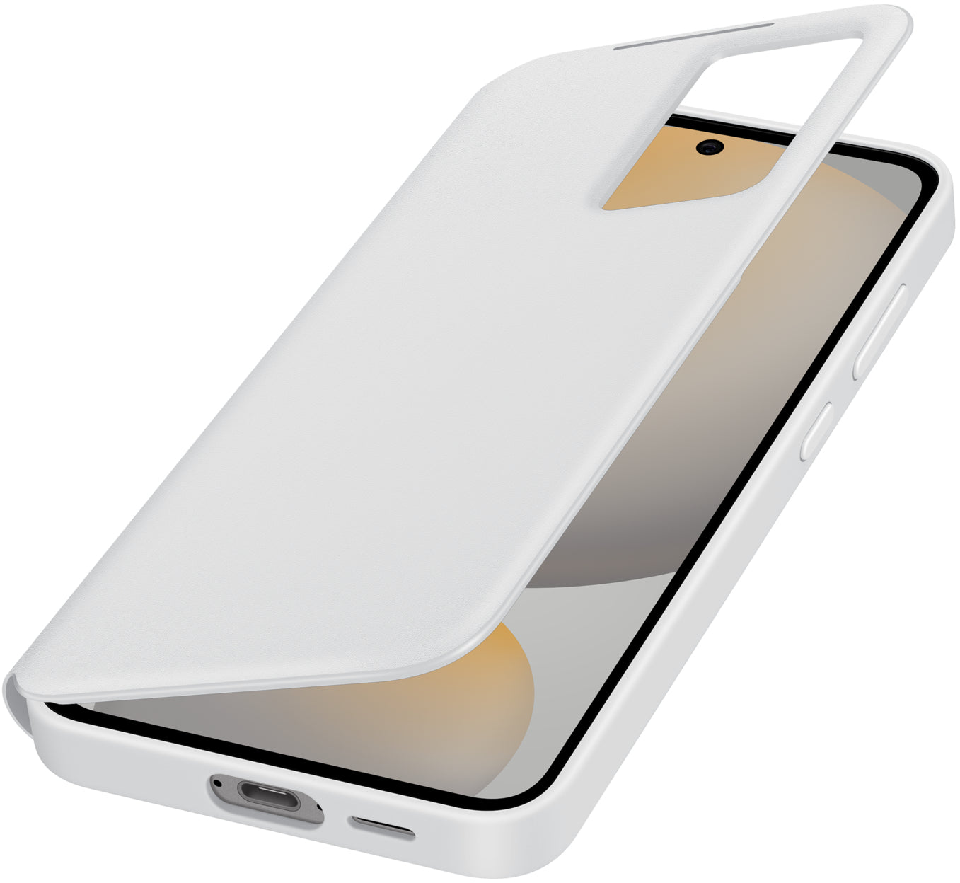 Samsung Ef-Zs721Cwegww Samsung Smart View Wallet Case Galaxy S24 Fe 5G White