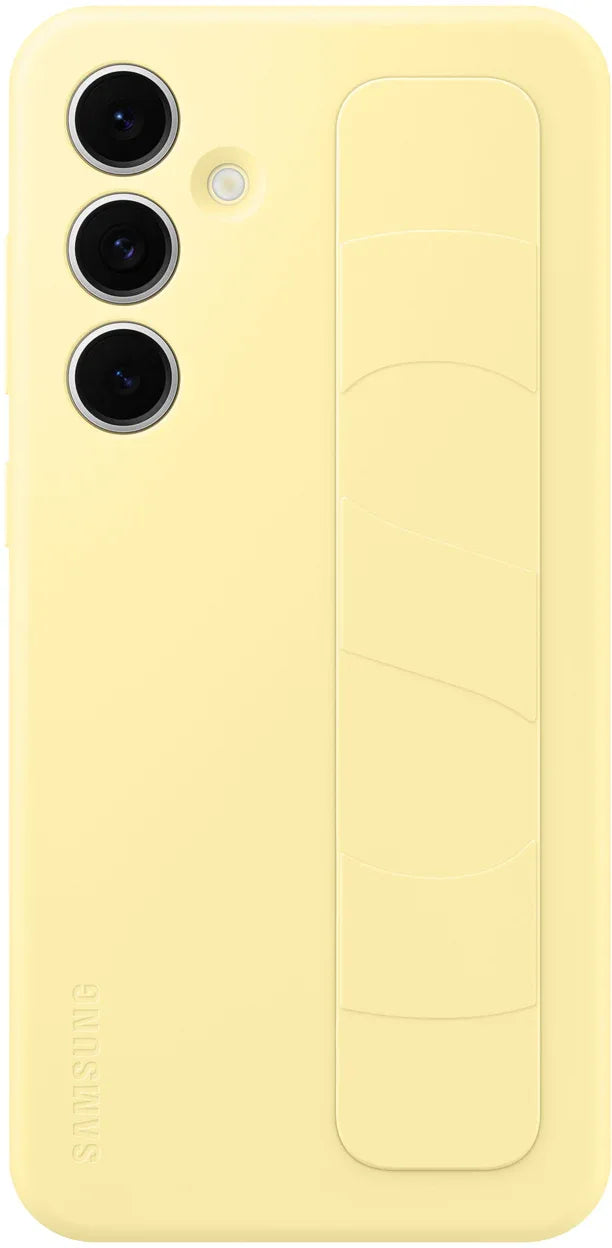 Samsung Standing Grip Case Galaxy S24 Fe 5G Yellow - Essentify