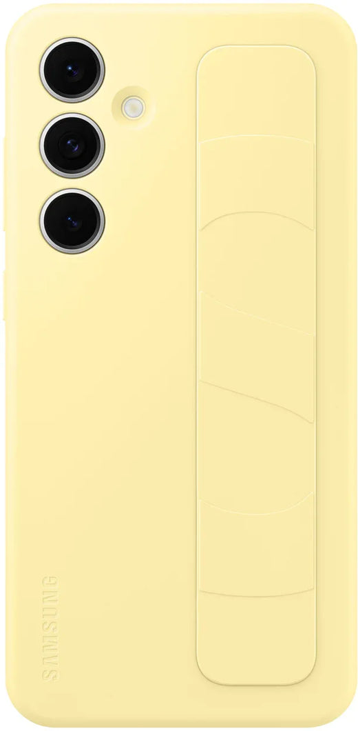 Samsung Standing Grip Case Galaxy S24 Fe 5G Yellow - Essentify