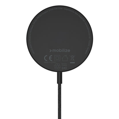 Mobilize 3In1 Magnetic Wireless Charger Magsafe Compatible 15W Black