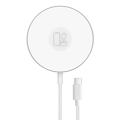 Mobilize 3In1 Magnetic Wireless Charger Magsafe Compatible 15W White