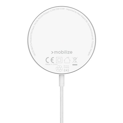 Mobilize 3In1 Magnetic Wireless Charger Magsafe Compatible 15W White