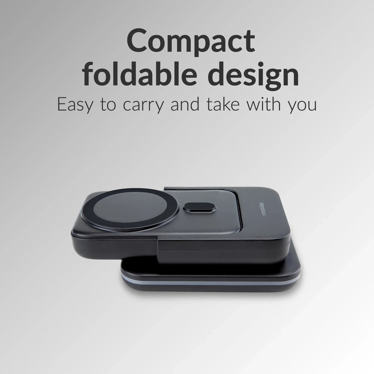 Mobilize 4In1 Wireless Charger Station With Detachable Power Bank 5000Mah Black - Essentify