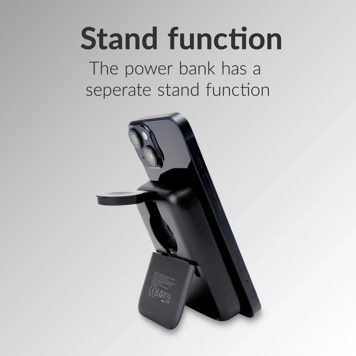 Mobilize 4In1 Wireless Charger Station With Detachable Power Bank 5000Mah Black - Essentify