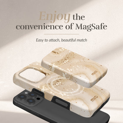 Mio By Mobilize Mio Powerbank 5000Mah With Double Sided Magsafe Compatibility Gold Marble - Glossy