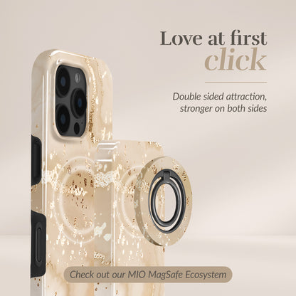 Mio By Mobilize Mio Powerbank 5000Mah With Double Sided Magsafe Compatibility Gold Marble - Glossy