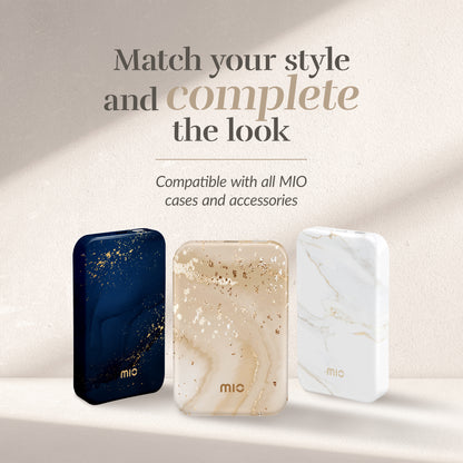 Mio By Mobilize Mio Powerbank 5000Mah With Double Sided Magsafe Compatibility Gold Marble - Glossy