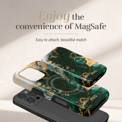 Mio By Mobilize Mio Powerbank 5000Mah With Double Sided Magsafe Compatibility Green Marble - Glossy