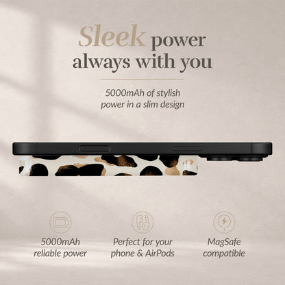 Mio By Mobilize Mio Powerbank 5000Mah With Double Sided Magsafe Compatibility  Leopard - Matt