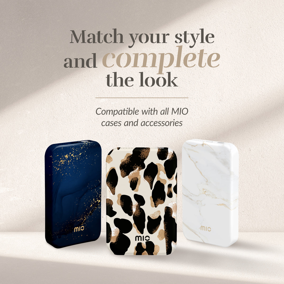 Mio By Mobilize Mio Powerbank 5000Mah With Double Sided Magsafe Compatibility  Leopard - Matt