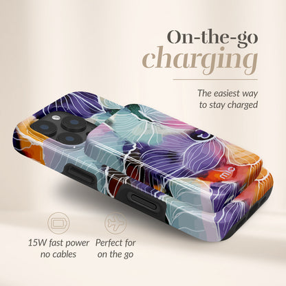 Mio By Mobilize Mio Powerbank 5000Mah With Double Sided Magsafe Compatibility Flowers - Glossy