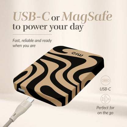 Mio By Mobilize Mio Powerbank 5000Mah With Double Sided Magsafe Compatibility Swirl - Matt