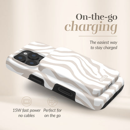 Mio By Mobilize Mio Powerbank 5000Mah With Double Sided Magsafe Compatibility Sandy Zebra - Matt