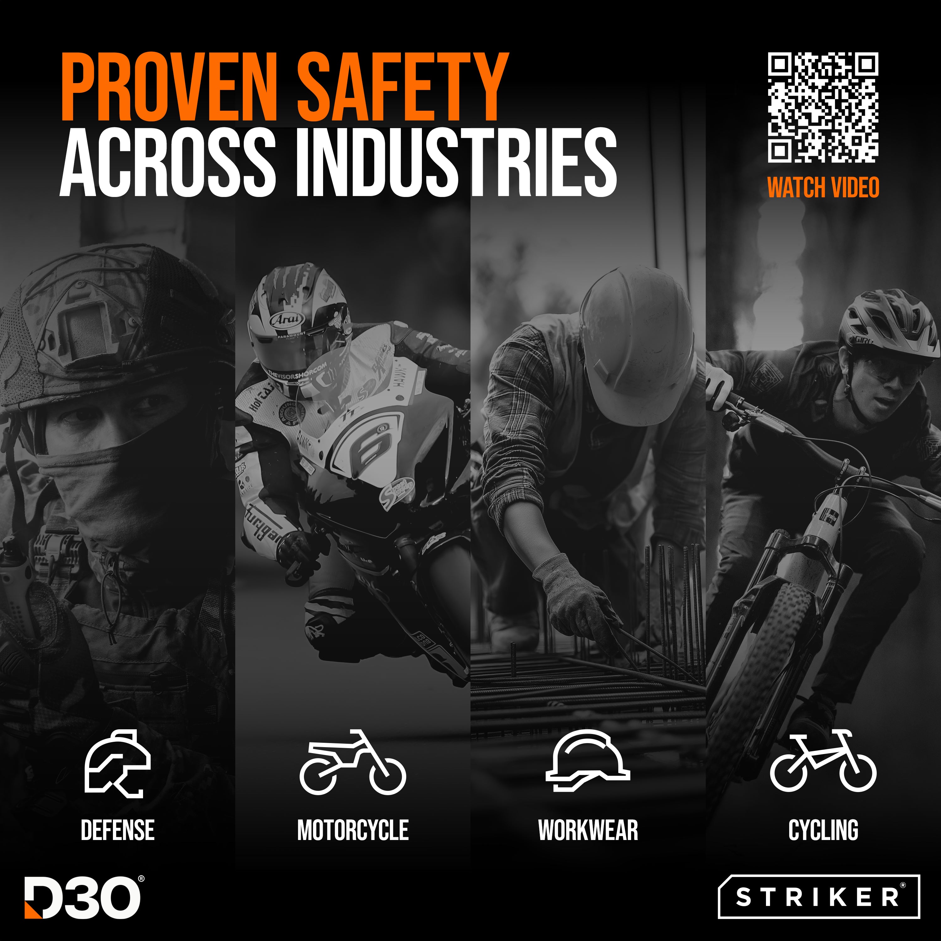 Striker D3O Xtreme Impact Glass Screen Protector - Black Frame - Samsung Galaxy A16 (4G/5G)/A26 5G