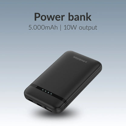 Mobilize Power Bank 5000Mah 10W Black - Essentify
