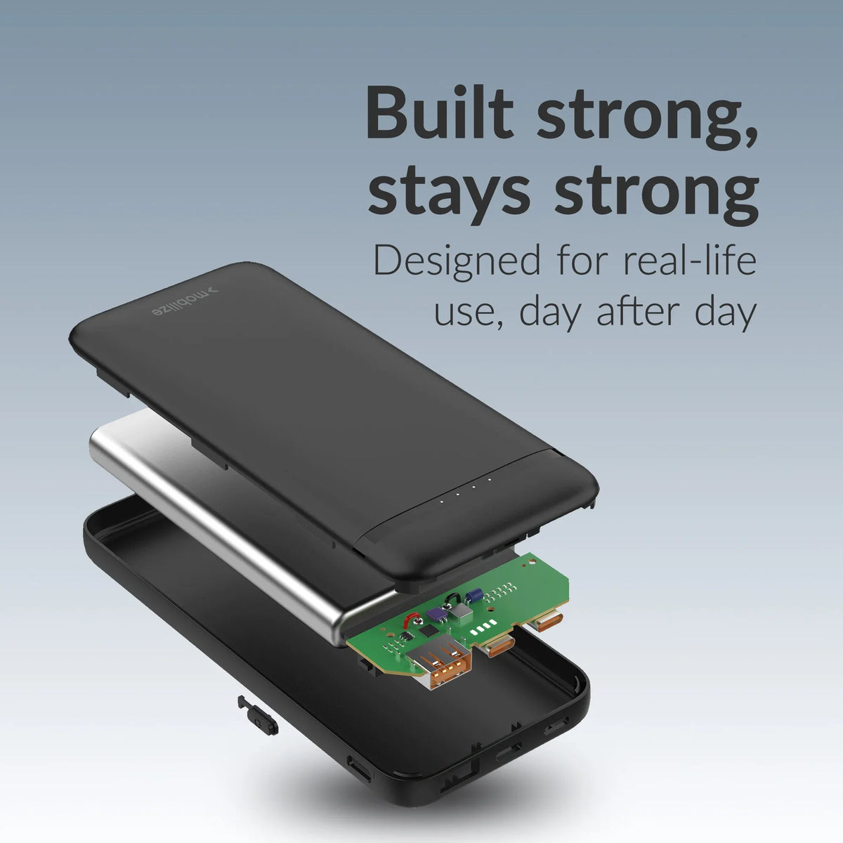 Mobilize Power Bank 10000Mah Pd 20W Black - Essentify
