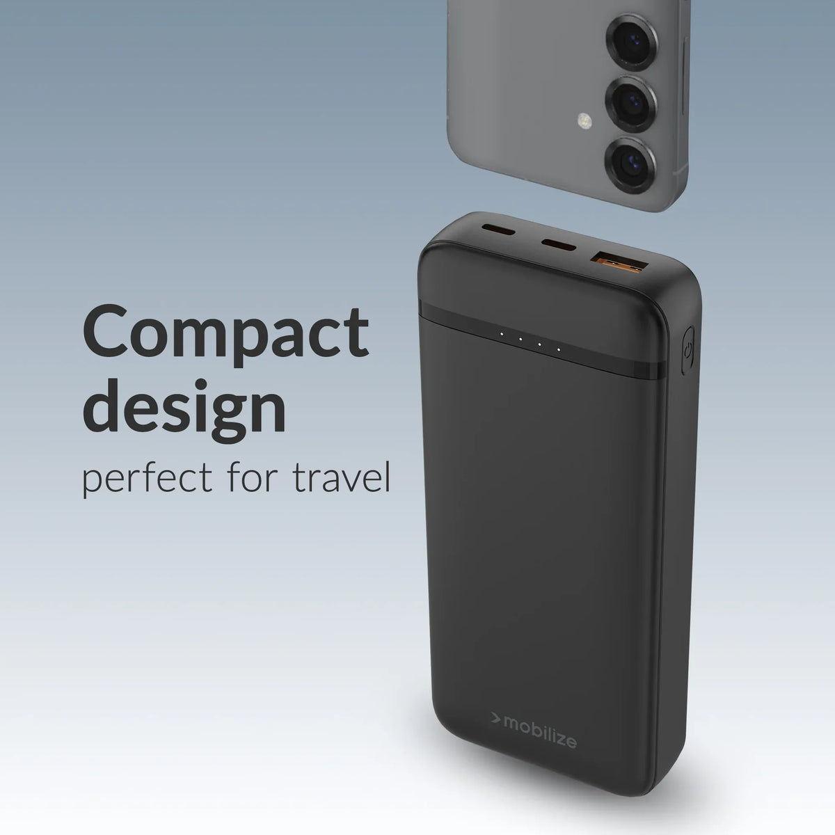 Mobilize Power Bank 20000Mah Pd 20W Black - Essentify