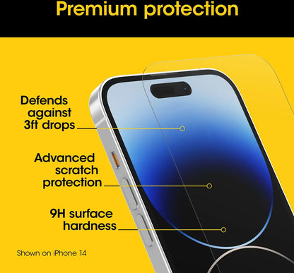 Otterbox Premium Glass Screen Protector Apple Iphone 15 Plus Clear - Essentify