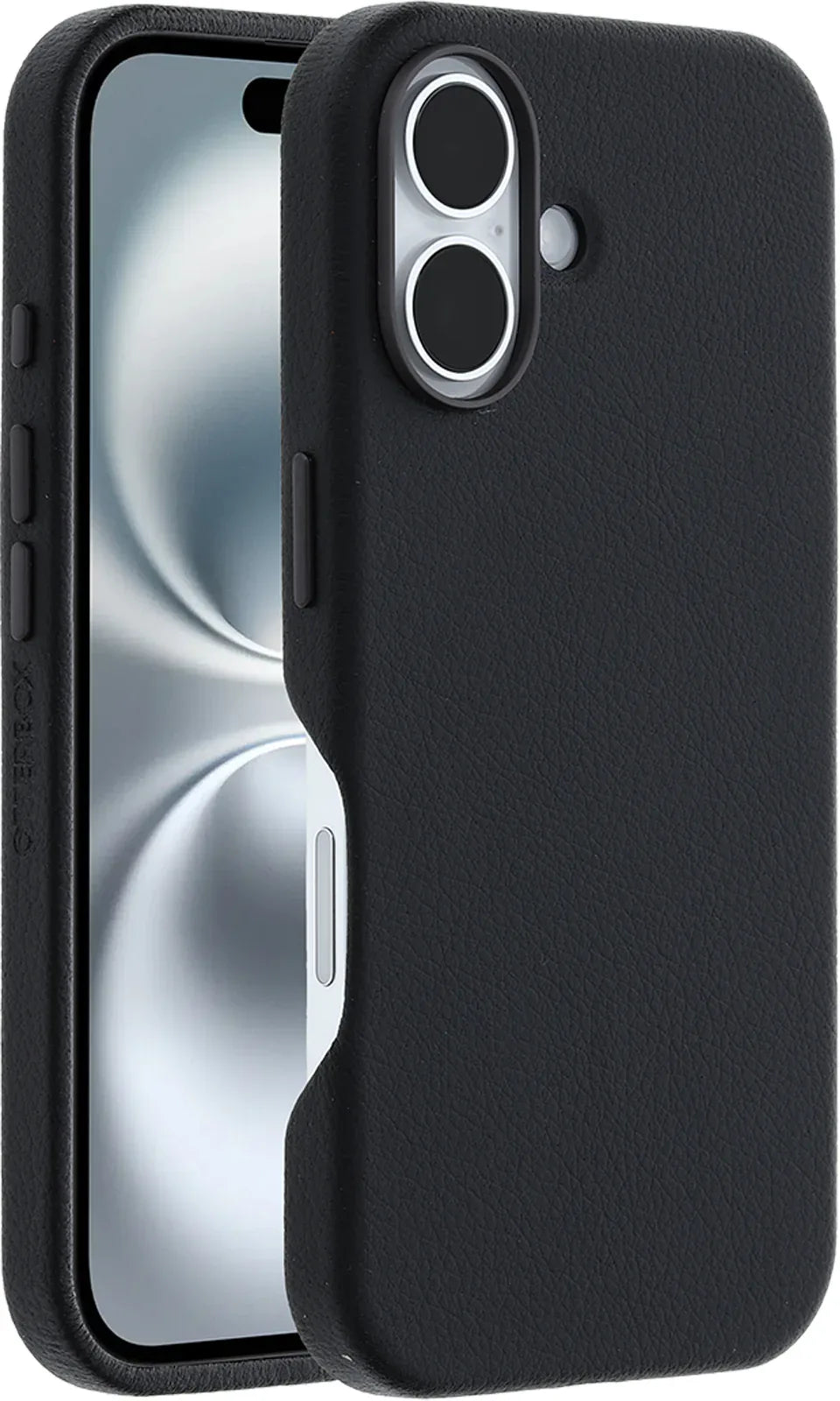 Otterbox Symmetry+ Cactus Leather Case Apple Iphone 16 Noir Ash - Essentify