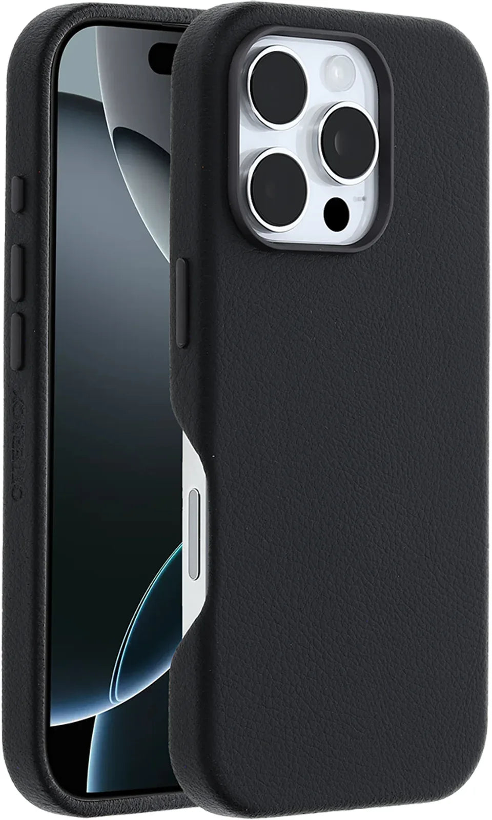 Otterbox Symmetry+ Cactus Leather Case Apple Iphone 16 Pro Noir Ash - Essentify