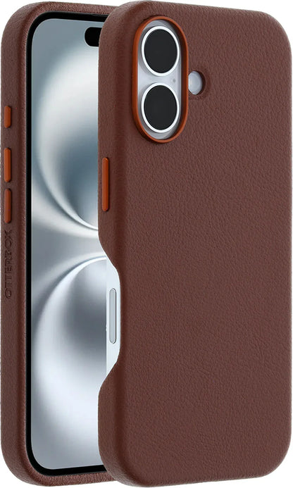 Otterbox Symmetry+ Cactus Leather Case Apple Iphone 16 Rich Adobe - Essentify