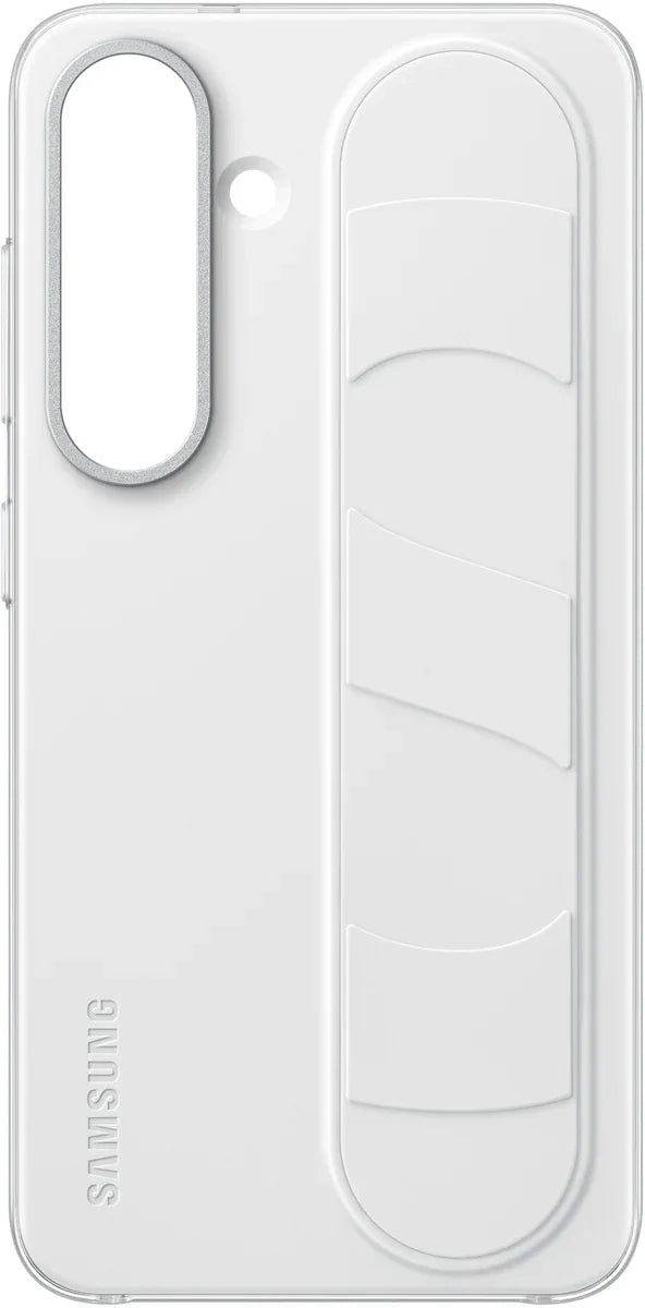 Samsung Standing Grip Case Galaxy S25 5G White - Essentify