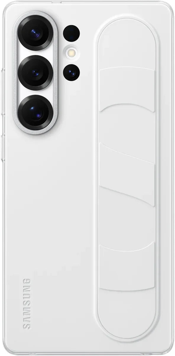 Samsung Standing Grip Case Galaxy S25 Ultra 5G White - Essentify