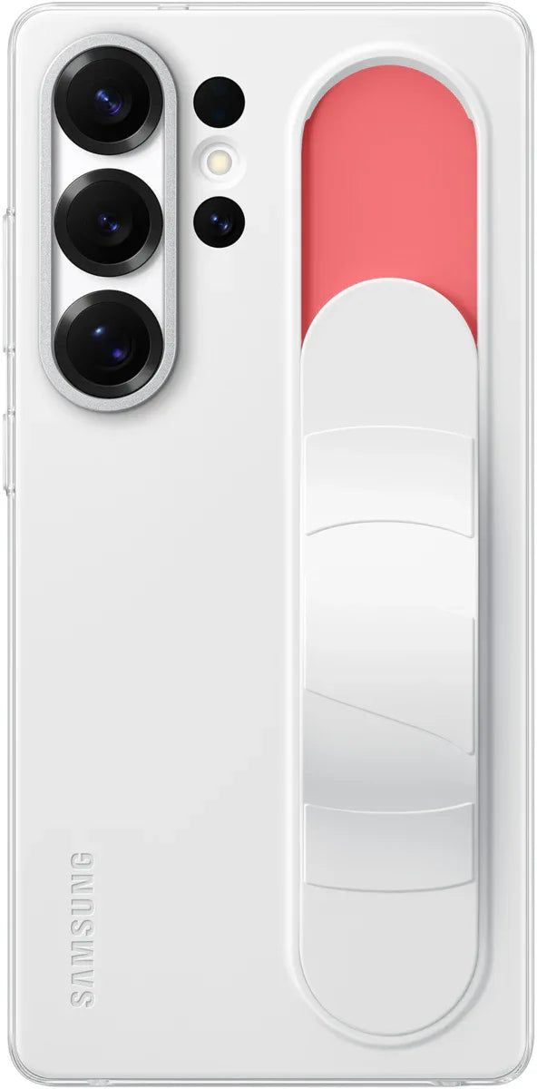 Samsung Standing Grip Case Galaxy S25 Ultra 5G White - Essentify