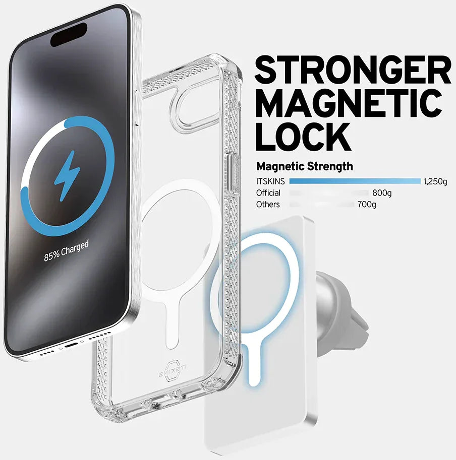 Itskins Level 2 Hybridmagclear_R For Apple Iphone 16E Transparent - Essentify