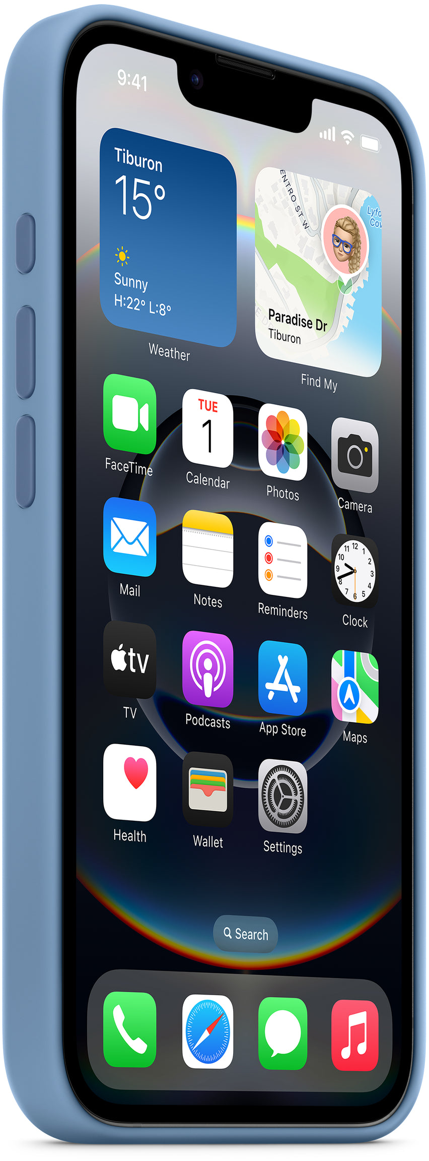 Apple Md3Q4Zm/A Apple Silicone Case Iphone 16E Winter Blue