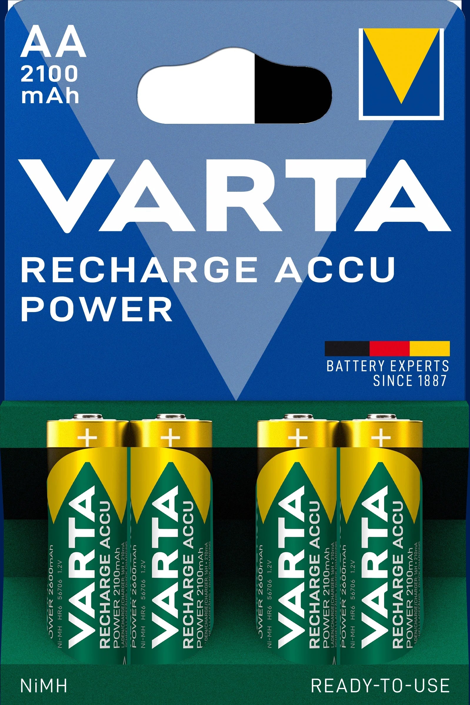 Varta Rechargeable Accu Power Aa 2100Mah 4-Pack