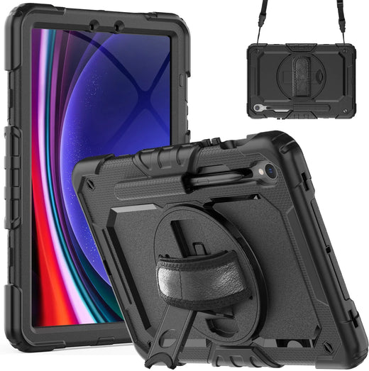 Xccess Survivor All-Round Case Samsung Galaxy Tab S10 Fe+ 13.1 Black (Screenless) - Essentify