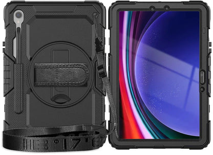 Xccess Survivor All-Round Case Samsung Galaxy Tab S10 Fe+ 13.1 Black (Screenless) - Essentify