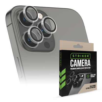 Striker Single Lens Glass Camera Protector - Transparent - Apple Iphone 13 Pro/13 Pro Max