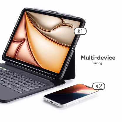 Zagg Pro Keys 2 Bluetooth Keyboard Case For Apple Ipad Air 13 (2024/2025) Qwerty Black - Essentify