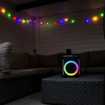 Lenco Bluetooth Party Speaker + Remote + Microphone Black - Essentify
