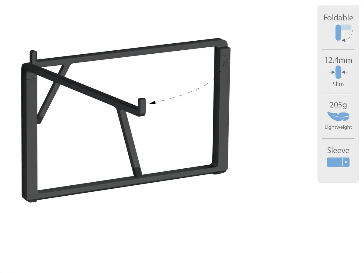 Rain Design Mbar Pro+ Foldable Laptop Stand Black - Essentify