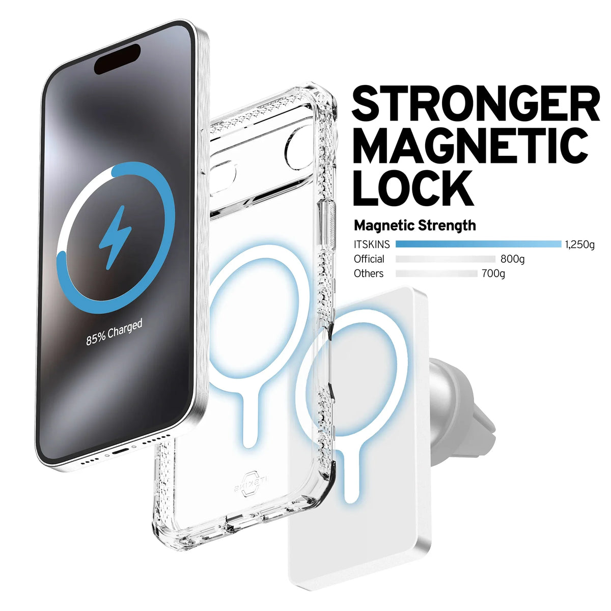 Itskins Level 2 Hybridmagclear_R For Apple Iphone Air Transparent - Essentify