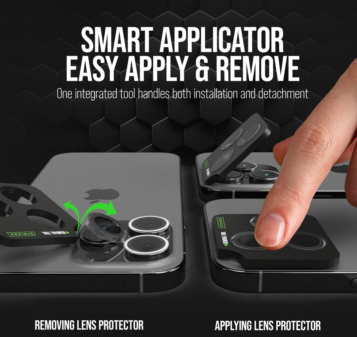 Striker Single Lens Glass Camera Protector - Transparent - Apple Iphone Air