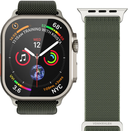 Vonmählen Classic Nylon Loop For Apple Watch 40 - 41 - 42Mm One Size Olive