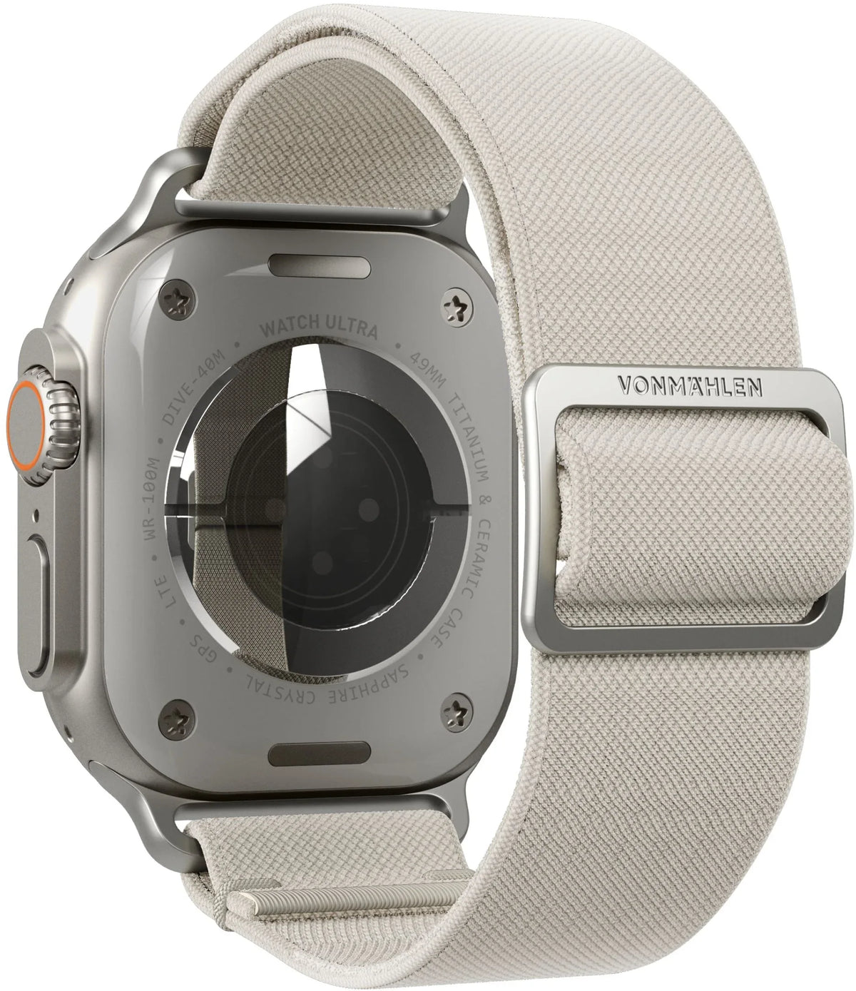 Vonmählen Classic Nylon Loop For Apple Watch 44 - 45 - 46 - 49Mm One Size Cream - Essentify