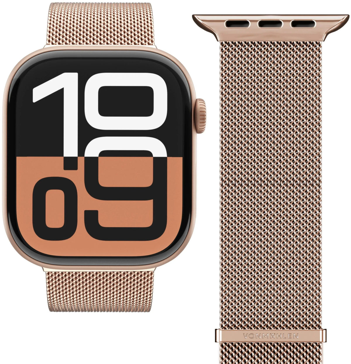 Vonmählen Milanese Loop 2 For Apple Watch 44 - 45 - 46 - 49Mm One Size Rose Gold - Essentify