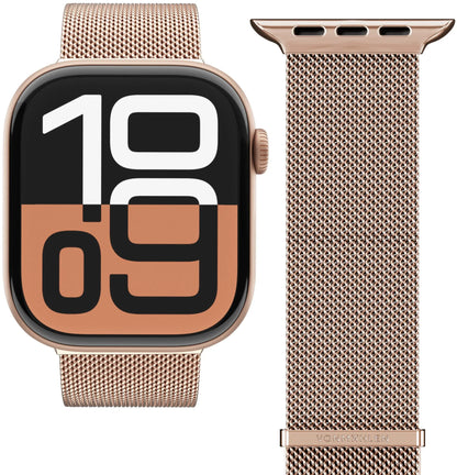 Vonmählen Milanese Loop 2 For Apple Watch 44 - 45 - 46 - 49Mm One Size Rose Gold - Essentify